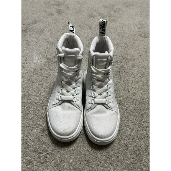 Dr. Martens Women's Size 7 Combs Poly Casual Lace Up Boot White Ajax - Picture 2 of 8